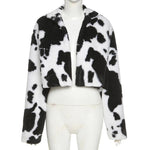 Faux Fur Coat Long Sleeve Women Cardigan Jackets Warm Faux Fur Jacket-Fuzzy Jackets-Arimonz-Arimonz