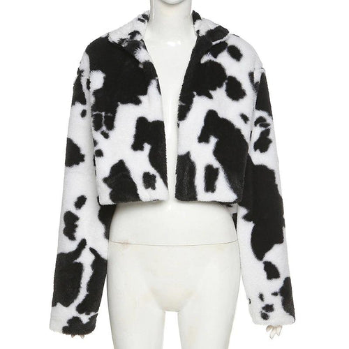 Faux Fur Coat Long Sleeve Women Cardigan Jackets Warm Faux Fur Jacket-Fuzzy Jackets-Arimonz-Arimonz