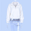 Faux Lambswool Pullover Crop Top-Pullovers-Arimonz-S-Arimonz