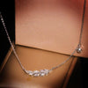 Feather Leaf Dazzling Necklace-Necklaces-Arimonz-Arimonz
