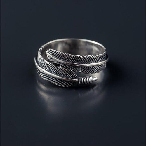 Feathers Arrow Adjustable Women Ring Personality Ring-Rings-Arimonz-Arimonz