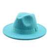 Fedora Hat Women Winter Hats for Women Ribbon Band Hat Wide Brim-Winter Hats-Arimonz-Arimonz