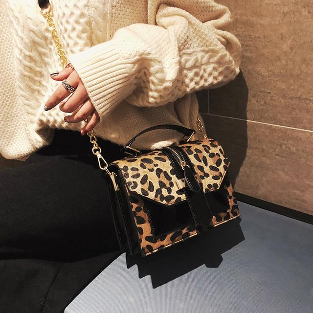 Fiona Chain Crossbody Bag-Handbags-Arimonz-Leopard-Arimonz