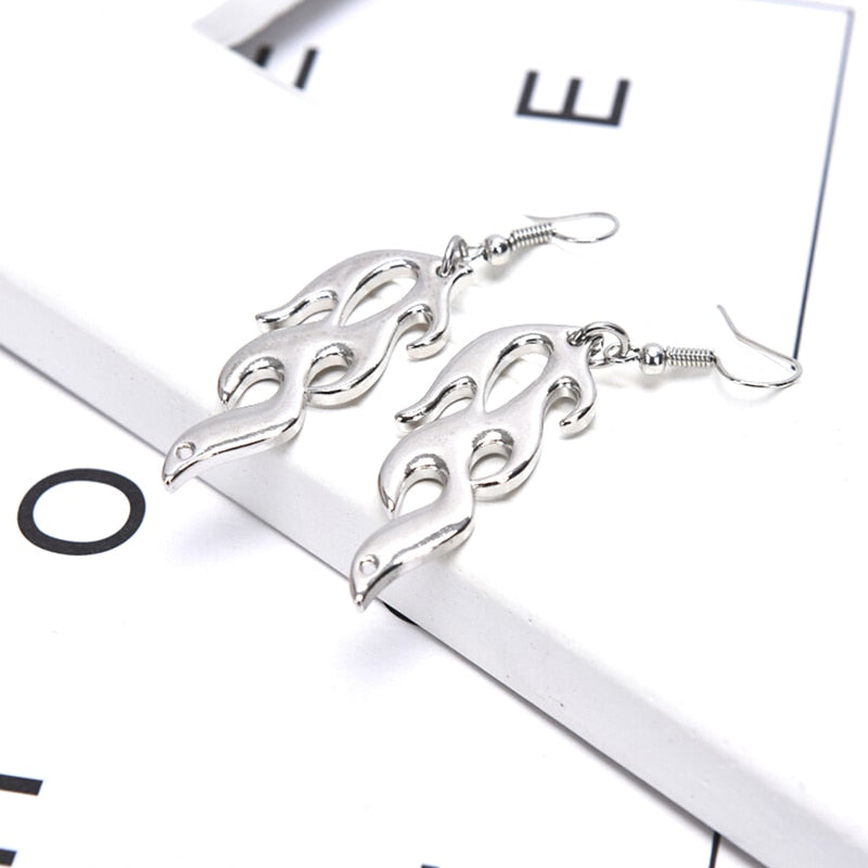 Flame Earrings Style Earrings for Women Jewelry Drop Earrings-Earrings-Arimonz-Arimonz