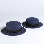 Flat Brim Bow knot Straw-Hats-Arimonz-Arimonz