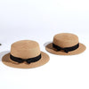 Flat Brim Bow knot Straw-Hats-Arimonz-Arimonz