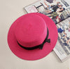 Flat Brim Bow knot Straw-Hats-Arimonz-Rose-Arimonz