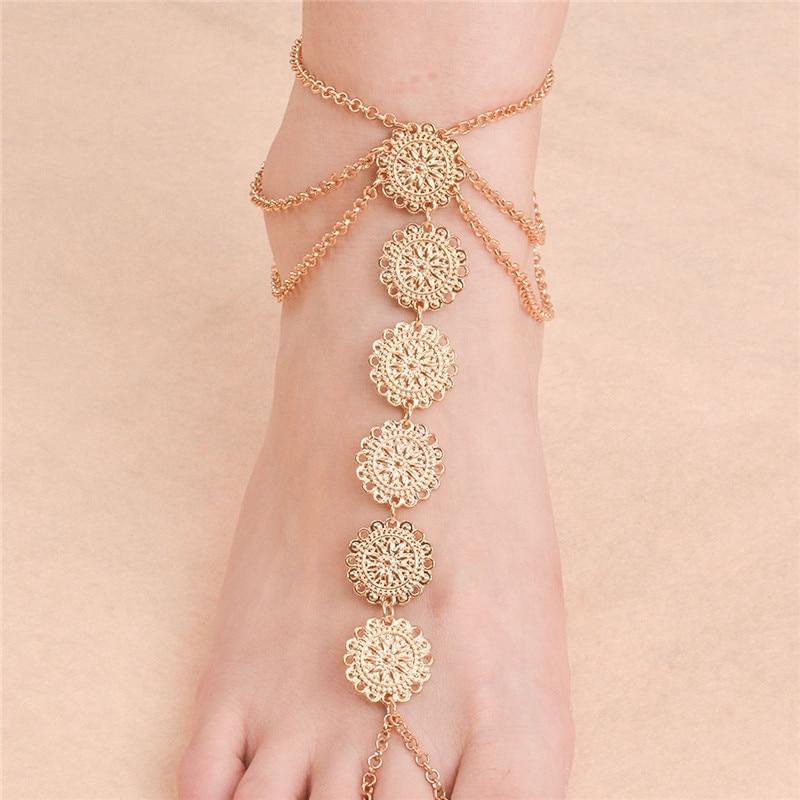 Flower Craving Vintage Anklet Jewelry-Anklets-Arimonz-Arimonz