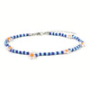 Flower Daisy Bead Anklet For Women Colorful Handmade Anklet-Anklets-Arimonz-Blue Silver-Arimonz