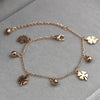 Flowers And Bell Anklets For Women Fashionable Women Jewelry Anklets-Anklets-Arimonz-Rose Gold-Arimonz
