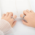Flying Bird and Fish Couple Ring Romantic Resizable Couple Ring-Rings-Arimonz-Arimonz
