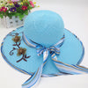 Foldable Wide Brim Floppy Girls Straw Sun Hat Beach Women Summer Hat-Summer Hats-Arimonz-Arimonz