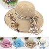 Foldable Wide Brim Floppy Girls Straw Sun Hat Beach Women Summer Hat-Summer Hats-Arimonz-Arimonz