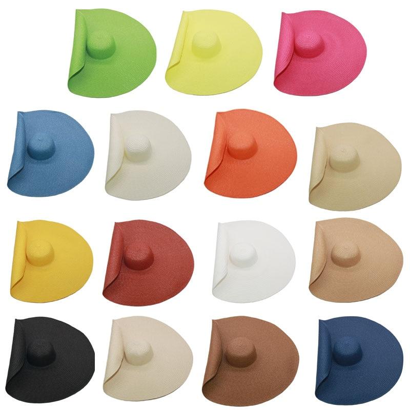 Foldable Women Oversized Hat Large Brim Summer Sun Beach Hats-Summer Hats-Arimonz-Arimonz