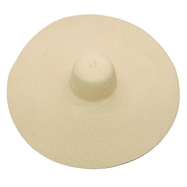 Foldable Women Oversized Hat Large Brim Summer Sun Beach Hats-Summer Hats-Arimonz-beige-Arimonz