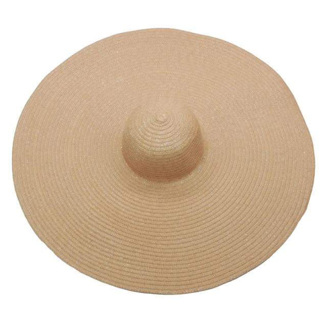 Foldable Women Oversized Hat Large Brim Summer Sun Beach Hats-Summer Hats-Arimonz-camel-Arimonz