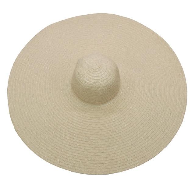 Foldable Women Oversized Hat Large Brim Summer Sun Beach Hats-Summer Hats-Arimonz-dark beige-Arimonz