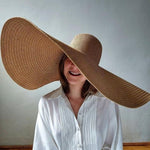 Foldable Women Oversized Hat Large Brim Summer Sun Beach Hats-Summer Hats-Arimonz-Arimonz
