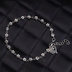 Foot Chain Hollow Plum Daisy Flowers Heart-Shaped Anklet For Women-Anklets-Arimonz-Arimonz
