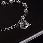 Foot Chain Hollow Plum Daisy Flowers Heart-Shaped Anklet For Women-Anklets-Arimonz-Arimonz