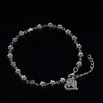 Foot Chain Hollow Plum Daisy Flowers Heart-Shaped Anklet For Women-Anklets-Arimonz-Arimonz
