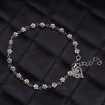 Foot Chain Hollow Plum Daisy Flowers Heart-Shaped Anklet For Women-Anklets-Arimonz-Arimonz