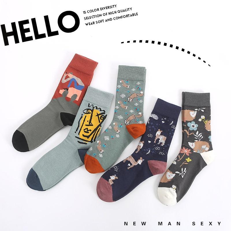 Funny Women Socks Cotton Unisex Crew Socks Women Streetwear Socks-Socks & Tights-Arimonz-Arimonz