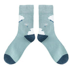 Funny Women Socks Cotton Unisex Crew Socks Women Streetwear Socks-Socks & Tights-Arimonz-Clouds-Arimonz