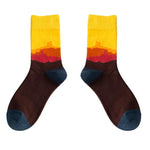 Funny Women Socks Cotton Unisex Crew Socks Women Streetwear Socks-Socks & Tights-Arimonz-Mountains-Arimonz