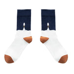 Funny Women Socks Cotton Unisex Crew Socks Women Streetwear Socks-Socks & Tights-Arimonz-Rocket-Arimonz