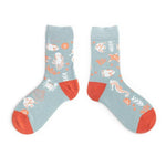 Funny Women Socks Cotton Unisex Crew Socks Women Streetwear Socks-Socks & Tights-Arimonz-Seahorse-Arimonz