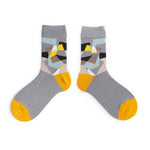 Funny Women Socks Cotton Unisex Crew Socks Women Streetwear Socks-Socks & Tights-Arimonz-Squares-Arimonz