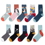 Funny Women Socks Cotton Unisex Crew Socks Women Streetwear Socks-Socks & Tights-Arimonz-Arimonz
