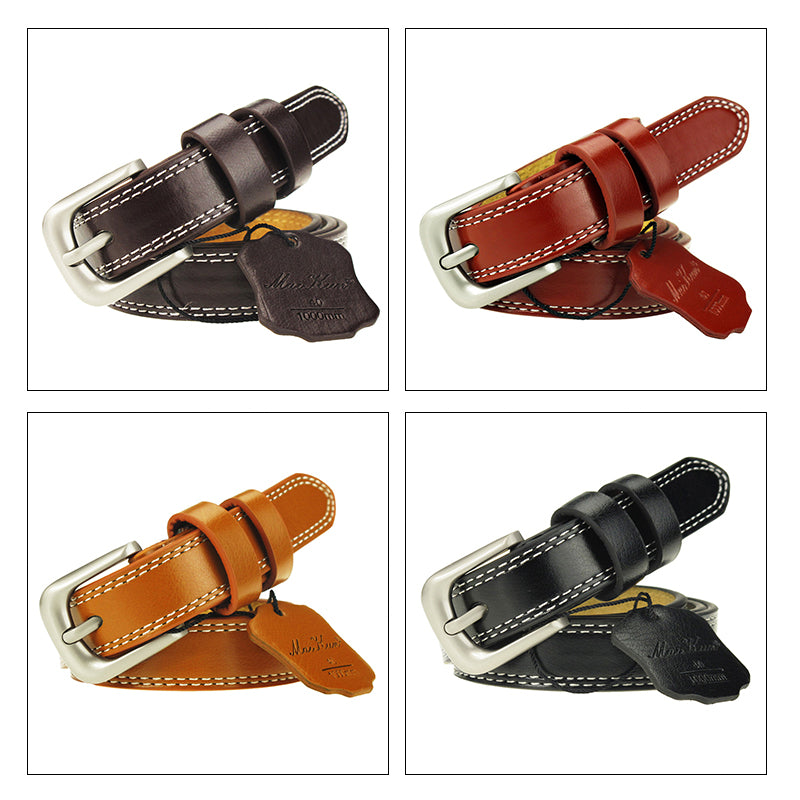 Genuine Leather Belts for Women Decorative Simple Waist Belt-Belts-Arimonz-Arimonz