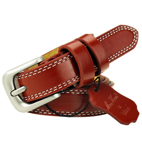 Genuine Leather Belts for Women Decorative Simple Waist Belt-Belts-Arimonz-Arimonz
