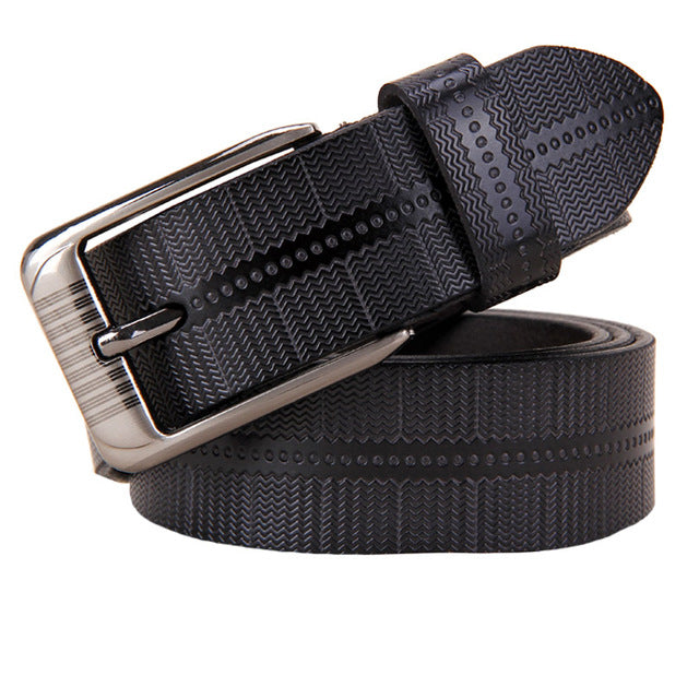 Genuine Leather Belts For Women Fashion Pin Buckle Woman Belt-Belts-Arimonz-Black-90cm/35.43inches-Arimonz