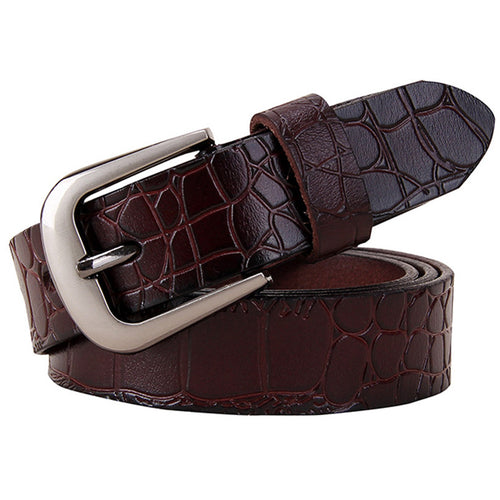 Genuine Leather Belts For Women Fashion Pin Buckle Woman Waist Belt-Belts-Arimonz-Arimonz
