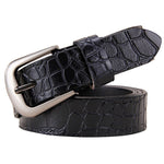 Genuine Leather Belts For Women Fashion Pin Buckle Woman Waist Belt-Belts-Arimonz-Black-90cm/35.43inches-Arimonz