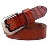 Genuine Leather Belts For Women Fashion Pin Buckle Woman Waist Belt-Belts-Arimonz-Brown-90cm/35.43inches-Arimonz