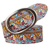 Genuine Leather Belts For Women Printing Plaid Belt Woman Pin Buckle-Belts-Arimonz-Arimonz