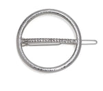 Geometric Alloy Hair Clip-Hair Accessories-Arimonz-Crystal Circal Slive-Arimonz