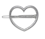 Geometric Alloy Hair Clip-Hair Accessories-Arimonz-Crystal Heart Sliver-Arimonz