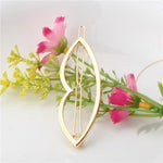 Geometric Alloy Hair Clip-Hair Accessories-Arimonz-Gold Lip-Arimonz