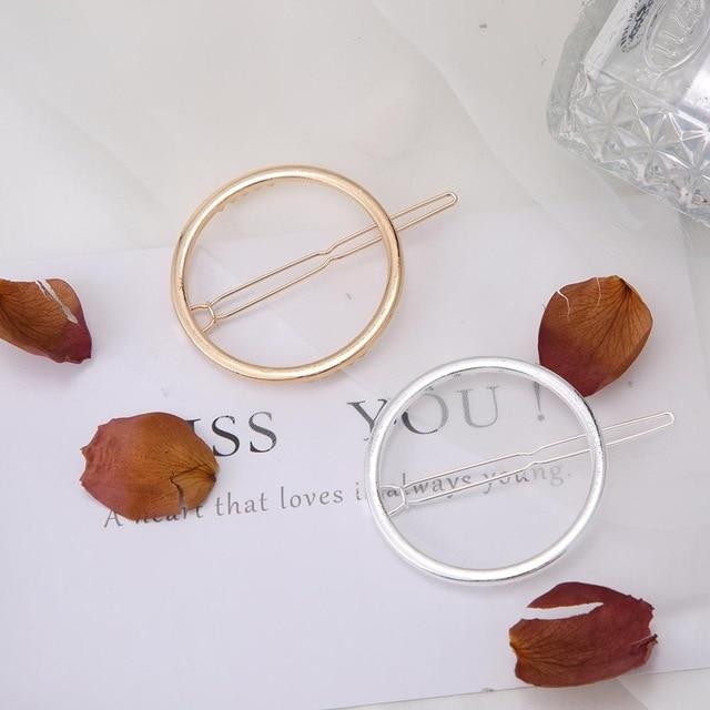Geometric Alloy Hair Clip-Hair Accessories-Arimonz-Round Set-Arimonz