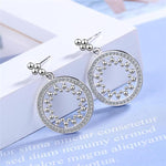 Geometric Circle Fashionable Women Earrings Fashion Women Dangle Earrings-Earrings-Arimonz-Arimonz