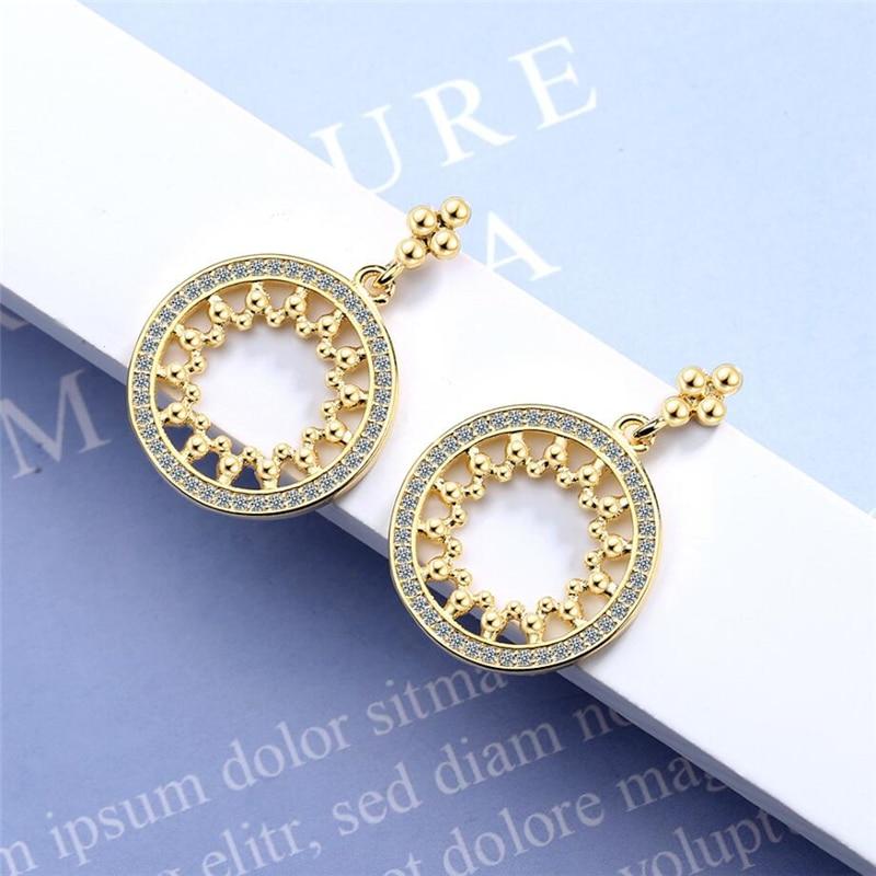Geometric Circle Fashionable Women Earrings Fashion Women Dangle Earrings-Earrings-Arimonz-Arimonz