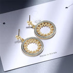 Geometric Circle Fashionable Women Earrings Fashion Women Dangle Earrings-Earrings-Arimonz-Gold-Arimonz