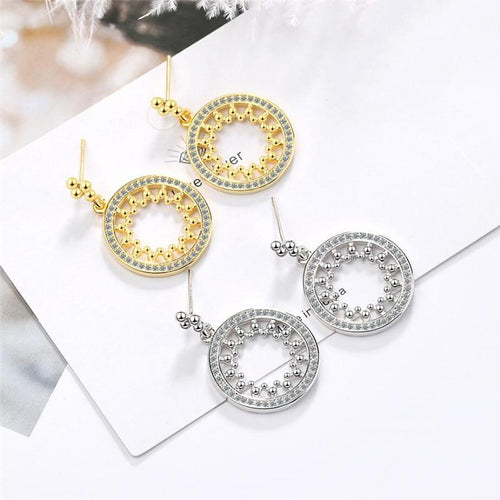 Geometric Circle Fashionable Women Earrings Fashion Women Dangle Earrings-Earrings-Arimonz-Arimonz