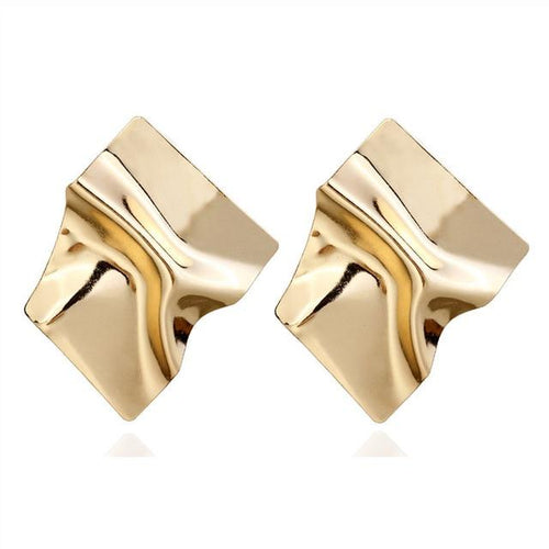 Geometric Earrings-Earrings-Arimonz-Gold-Arimonz