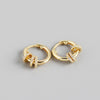 Geometric Earrings Fashion Stud Earrings Ear Cuff Charm Jewelry-Earrings-Arimonz-Gold-Arimonz